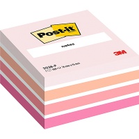 Post-it® Notes Cube Pastel Pink, 76 mm x 76 mm 450 sheets