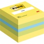 Post-it® Notes Mini Cube Mix Lemon Colours, 51 mm x 51 mm 400 sheets
