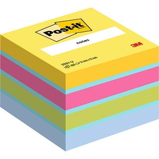 Post-It Notes Cube Pad Neon Colours 76 x 76mm (400 Sheets)
