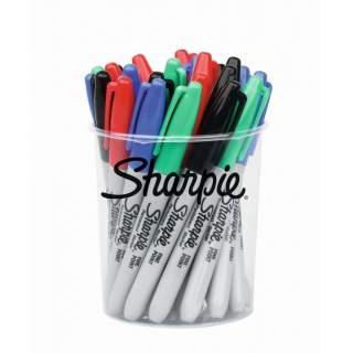Marker perm. Sharpie Fine mix standard kolorów, Markery, Artykuły do pisania i korygowania