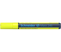 Marker do szklanych tablic SCHNEIDER Maxx 245, 2-3mm, żółty, Markery, Artykuły do pisania i korygowania