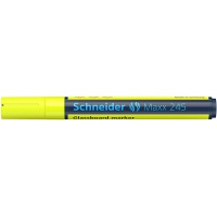 Marker do szklanych tablic SCHNEIDER Maxx 245, 2-3mm, żółty, Markery, Artykuły do pisania i korygowania