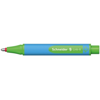 Długopis SCHNEIDER Link-It Slider, XB, czerwony, Długopisy, Artykuły do pisania i korygowania