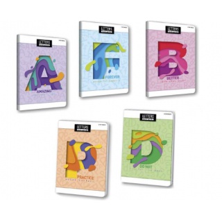 BRULION TOP LETTERS A5 96K.KRATKA, Zeszyty, Artykuły szkolne