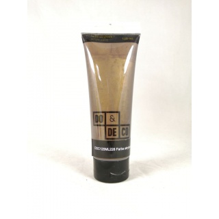 FARBA AKRYLOWA 120ml BRĄZOWA METALICZNA 228, Plastyka, Artykuły szkolne