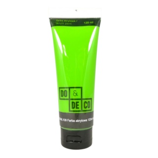 FARBA AKRYLOWA 120ml CIEMNOZIELONA 109, Farby, Plastyka