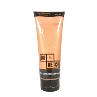 FARBA AKRYLOWA 120ml CIEMNOZŁOTA 231, Farby, Plastyka