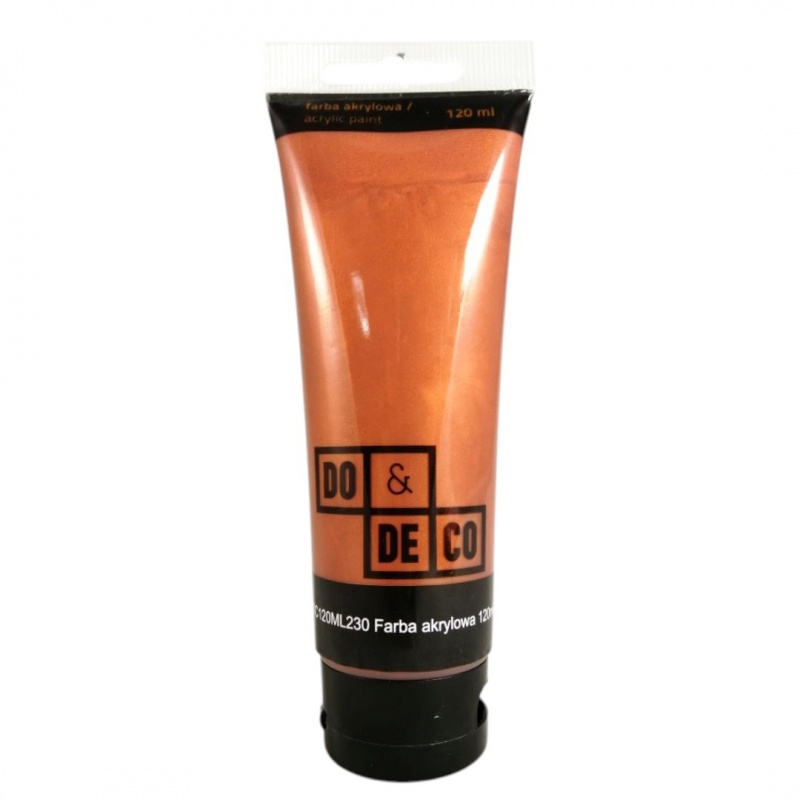 FARBA AKRYLOWA 120ml MIEDZIANA 230, Farby, Plastyka