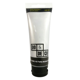 FARBA AKRYLOWA 120ml SREBRNA 142, Farby, Plastyka