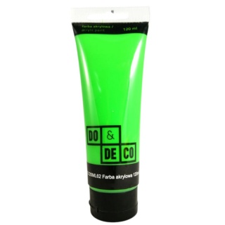 FARBA AKRYLOWA 120ml ZIELEŃ TRAWIASTA 62, Farby, Plastyka