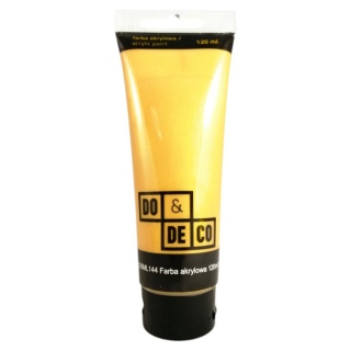 FARBA AKRYLOWA 120ml ZŁOTA 144, Farby, Plastyka