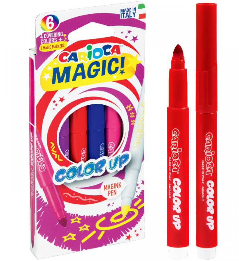 PISAKI CARIOCA MAGIC COLOR UP 6SZT., Plastyka, Artykuły szkolne