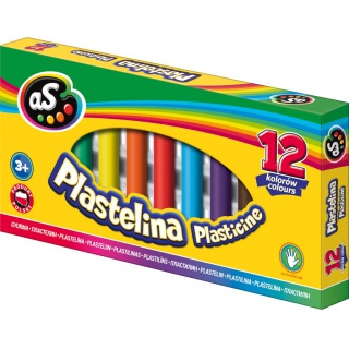PLASTELINA SZKOLNA 12KOL.AS, Produkty kreatywne, Artykuły szkolne