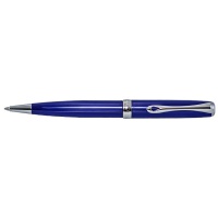 Długopis automatyczny DIPLOMAT Excellence A2, niebieski/srebrny, Długopisy, Artykuły do pisania i korygowania