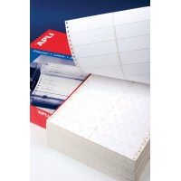 Etykiety do drukarek igłowych 88 9x36mm 1-kolumna prostokątne białe, Etykiety samoprzylepne, Papier i etykiety