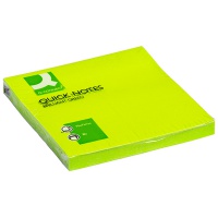 Bloczek samoprzylepny Q-CONNECT Brilliant, 76x76mm, 1x75 kart., zielony