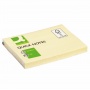 Self-adhesive Pad Q-CONNECT, 102x76mm, 1x100 sheets, light yellow