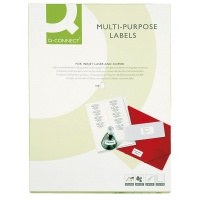 Universal Labels 63. 5x38. 1mm rectangle white 100 sheets