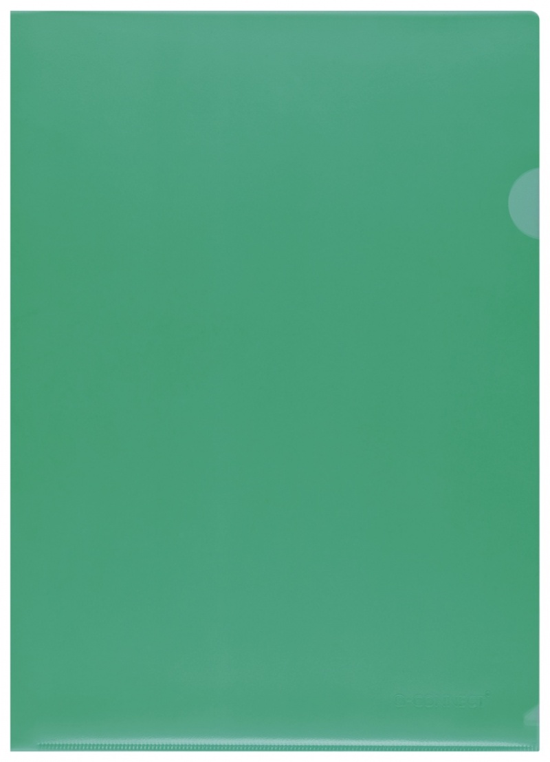 Obwoluta Q-CONNECT typu L, PP, A4, groszkowa, 120mikr., 100szt., zielona, Koszulki i obwoluty, Archiwizacja dokumentów