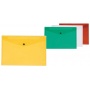 Envelope Wallet Q-CONNECT press stud, PP, A4, 172 micron, transparent red