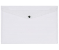 Envelope Wallet Q-CONNECT press stud, PP, A4, 172 micron, clear