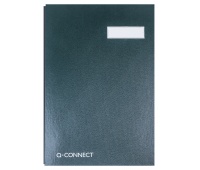 Signature Book Q-CONNECT, cardboard/PP, A4, 20 compartments, green