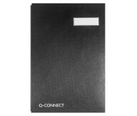 Signature Book Q-CONNECT, cardboard/PP, A4, 20 compartments, black