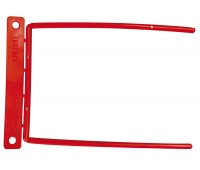 Archive Clips Q-CONNECT D-Clip, file thickness max. 8cm, red