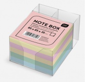 Kostka papierowa kolorowa 85x85x35 mm w kubiku, Kostki, Papier i etykiety