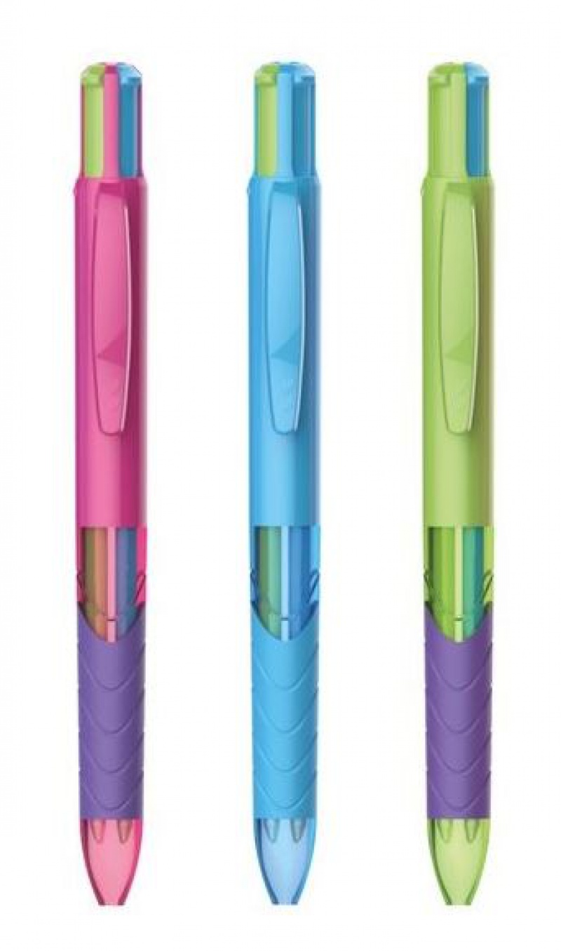 INKJOY QUATRO DŁUGOPIS MIX FUN M 1,0 1szt, Multipeny, Artykuły do pisania i korygowania