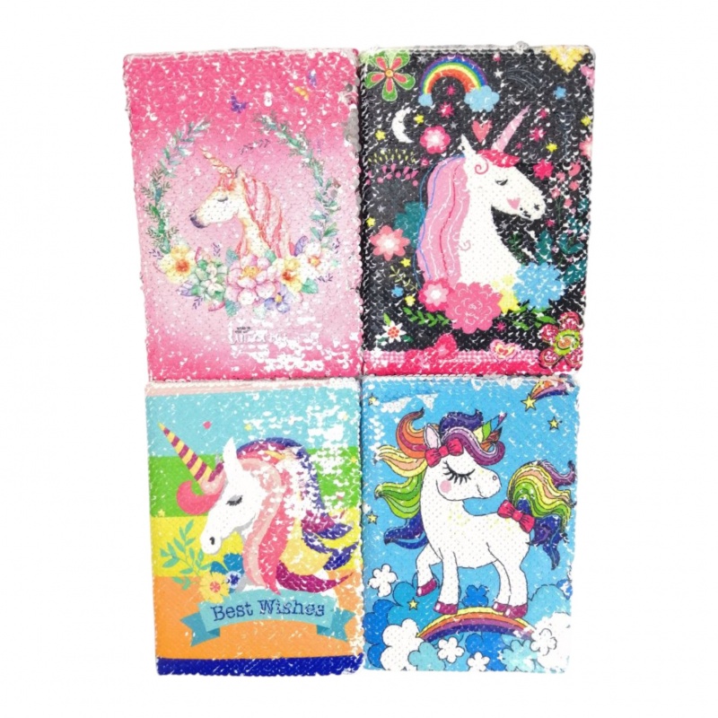 PAMIĘTNIK A5 CEKINY LZ07-02, Pamiętniki, Zeszyty i bloki