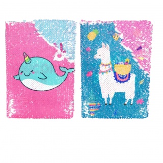 PAMIĘTNIK A5 CEKINY LZ07-03, Pamiętniki, Zeszyty i bloki