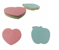 KARTKI SAMOPRZYL.R&Oacute;ŻNE KSZTAŁTY PASTEL, Karteczki samoprzylepne, Galanteria papiernicza