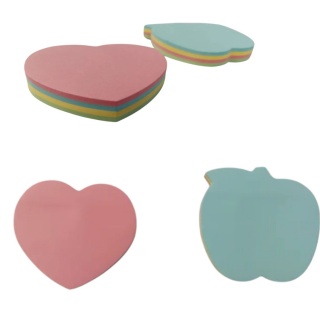 KARTKI SAMOPRZYL.R&Oacute;ŻNE KSZTAŁTY PASTEL, Karteczki samoprzylepne, Galanteria papiernicza