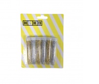 Brokat sypki złoty/srebrny 4g 6szt 3018