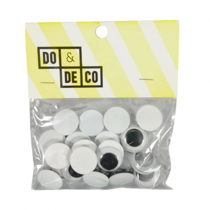 RUCHOME OCZY 18mm 24szt 3063, Ruchome oczka, Art. kreatywne