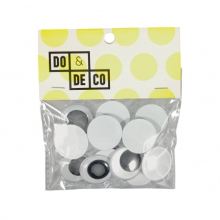 RUCHOME OCZY 25mm 15szt 3070, Ruchome oczka, Art. kreatywne