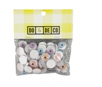 RUCHOME OCZY 15mm 60szt KOLOROWE 3094, Ruchome oczka, Art. kreatywne