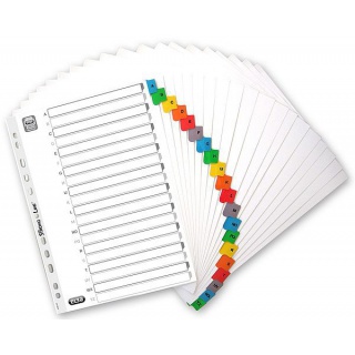 PRZEKŁADKI KARTON A4 MYLAR KOL.IND. ALFAB. A-Z 1kp, Podkategoria, Kategoria