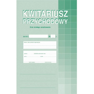Kwitariusz przychodowy, Druki, Papier i etykiety