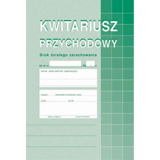 Kwitariusz przychodowy, Druki, Papier i etykiety