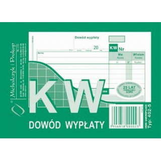 KW - dowód wypłaty, Druki, Papier i etykiety