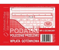 PODATKI Polecenie przelewu wpłata gotówkowa ( 2-odc.), Druki, Papier i etykiety