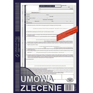 Umowa zlecenia - NOWOŚĆ, Druki, Papier i etykiety