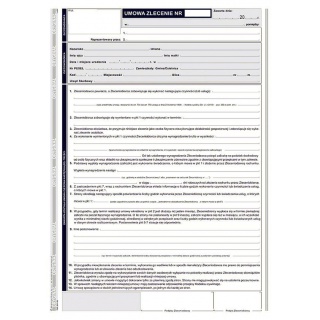 Umowa zlecenia - NOWOŚĆ, Druki, Papier i etykiety