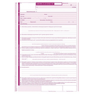 Umowa zlecenia - NOWOŚĆ, Druki, Papier i etykiety