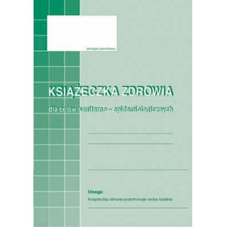 Książeczka zdrowia, Druki, Papier i etykiety