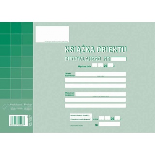 Książka obiektu budowlanego, Druki, Papier i etykiety