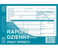Raport dzienny pracy sprzętu, Druki, Papier i etykiety