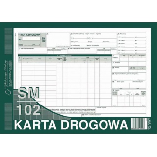 Karta drogowa - samochód ciężarowy, Druki, Papier i etykiety